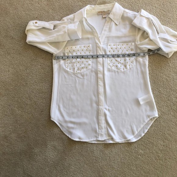 New Michael Kors Long-Sleeve Blouse NWOT - Picture 6 of 6